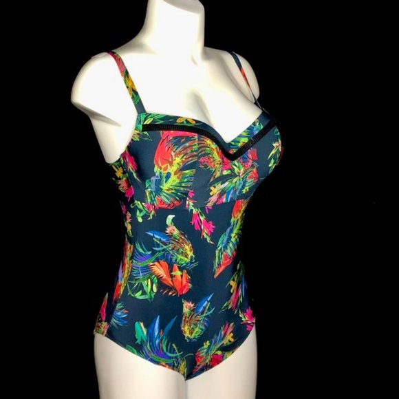 LISE CHARMEL PADDED U/W SWIM - TROPICAL - Picture 3 of 6